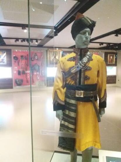 Un uniforme de lancero de Bengala en el National Army Museum de Londres.