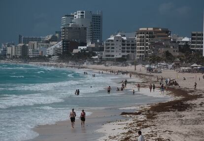 Playas de Cancún durante la Semana Santa.