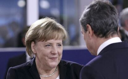 La canciller alemana, Angela Merkel, en una sesión del G20.