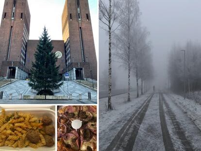 El Ayuntamiento de Oslo, un paisaje invernal noruego y la comida de la cuarentena.