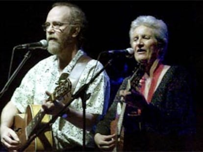 Concierto de Francesco de Gregori y Giovanna Marini en Roma, el 27 de abril de este año.