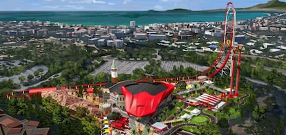 Dise&ntilde;o de Ferrari Land, futuro parque tem&aacute;tico de Ferrari en Port Aventura