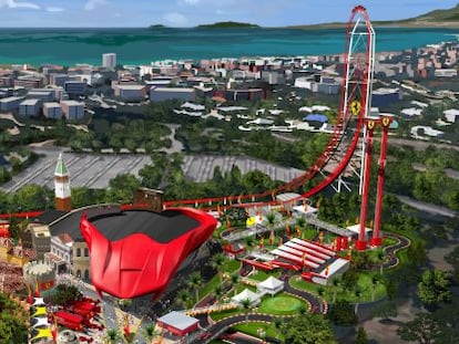 Dise&ntilde;o de Ferrari Land, futuro parque tem&aacute;tico de Ferrari en Port Aventura