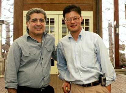 Terry Semel, hasta ahora responsable de Yahoo!, y Jerry Yang.