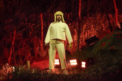 Bad Bunny en el Coliseo de Puerto Rico el 11 de julio 2025.