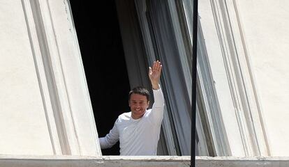 Matteo Renzi, primer ministro italiano, este lunes en Roma.