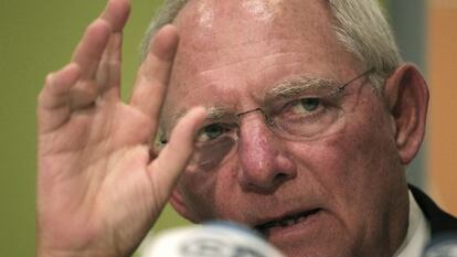 El ministro alemán de Finanzas, Wolfgang Schäuble.