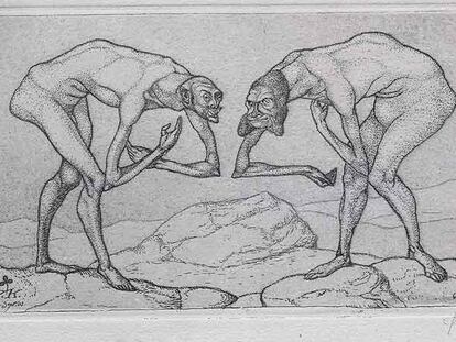 <i>Dos hombres se encuentran y cada uno presupone del otro que es de mayor rango.</i>