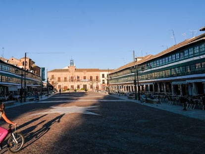 La plaza Mayor de Almagro (Ciudad Real).