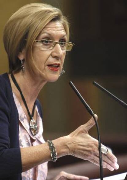 La líder de UPyD, Rosa Díez. EFE/Archivo