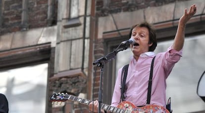 El ex beatle Paul Mccartney, durante una actuaci&oacute;n.