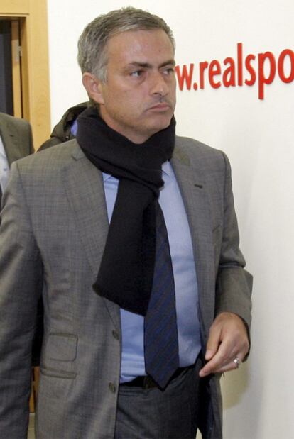 José Mourinho, en Gijón.