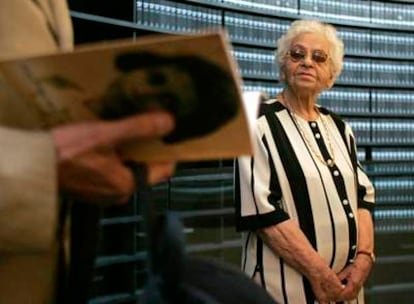 Stanislawa Sapinska, la amiga de Rtka que recuperó su diario, en el centro para la memoria del Holocausto Yad Vashem, el pasado mes de junio.