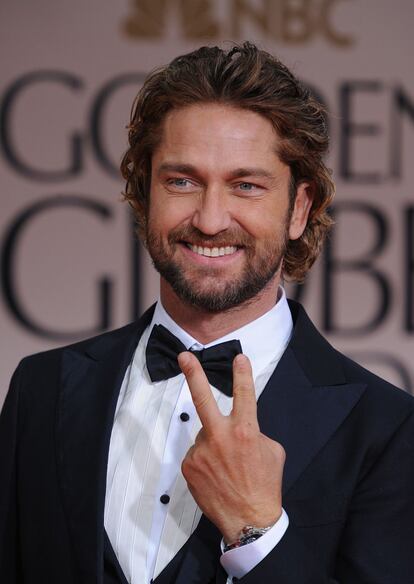 Gerard Butler el pasado 19 de enero, durante la ceremonia de los Globos de Oro.