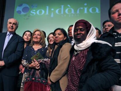 Rafael Blasco, en 2008, cuando era consejero de Solidaridad y Ciudadanía, en un acto con representantes de ONG. 