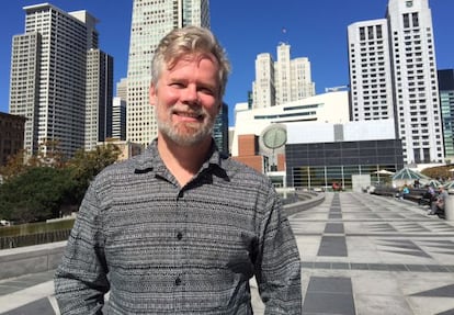 Neal Gorenflo al centre Yerba Buena de San Francisco.