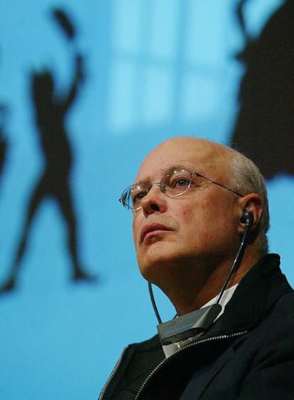 Thomas Krens, durante la inauguración de una exposición en el Museo Guggenheim de Bilbao.