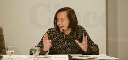 Montserrat Tura, consejera de Justicia de la Generalitat de Cataluña