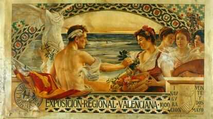 Cartell de l'exposició regional valenciana del 1909.  