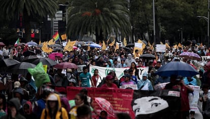 Una vista general de la marcha de este jueves.