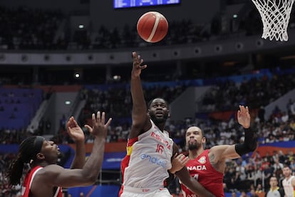 Garuba, en el Mundial ante Canadá.