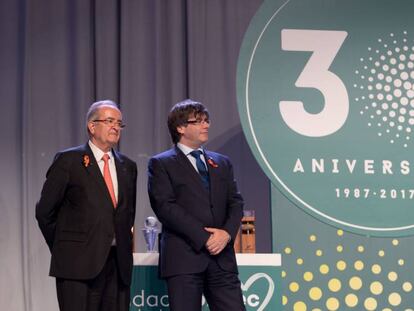 Carles Puigdemont amb Josep González.