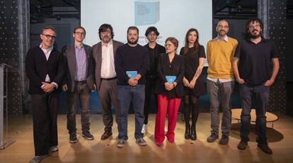 Los galardonados de la primera edición del Premio Librotea. 