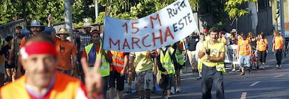 Marcha de indignados de la ruta este