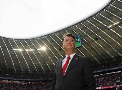 Louis Van Gaal, en los instantes previos al partido.