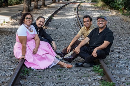 Marisol Hernández, Alejandro Bendaña,  Pepe Carlos y Miguel Ramírez, en Ciudad de México.