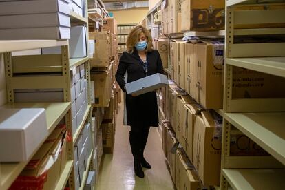 María José Rucio, jefa de Servicio de Manuscritos e Incunables, en la Biblioteca Nacional.