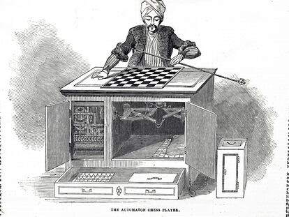 “The Turk” was a chess-playing machine invented by von Kempelen in the latter half of the 18th century.