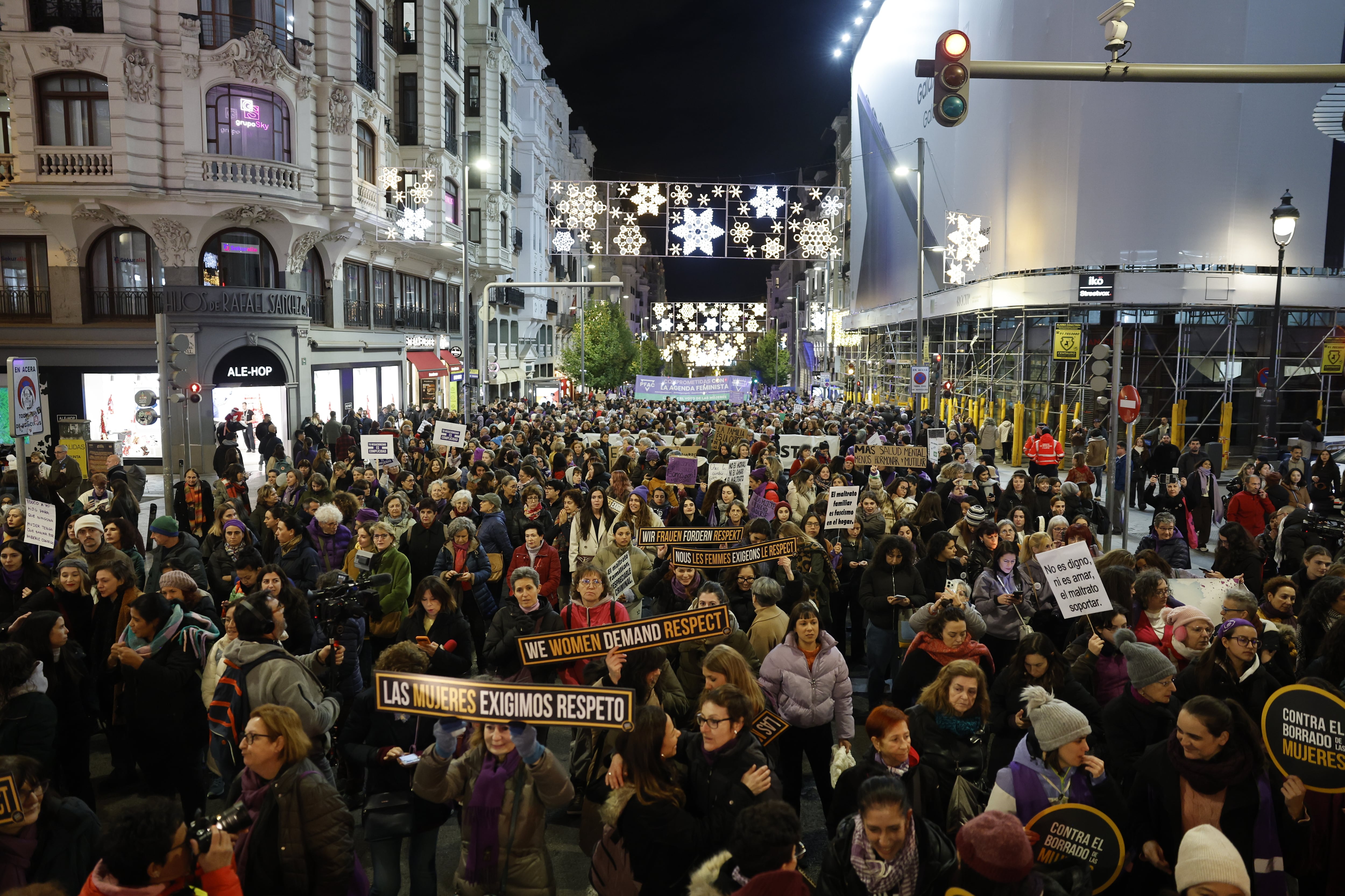 Manifestación contra la violencia de género, el pasado 25 de noviembre en Madrid. 