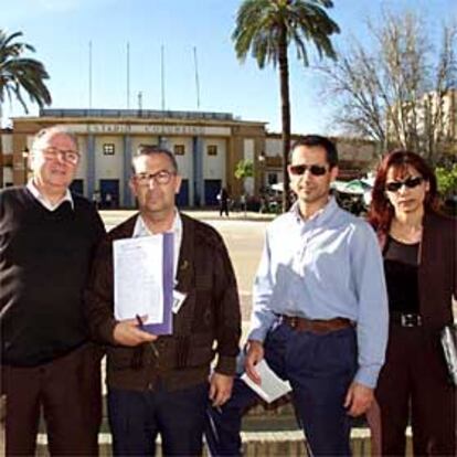 De izquierda a derecha, Manuel Muñoz, Cristóbal Forján, Jorge Puente y Cinta Vargas.