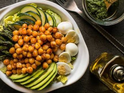 Ensalada de garbanzos especiados