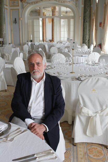 Arturo Ripstein en un restaurante de San Sebastián.