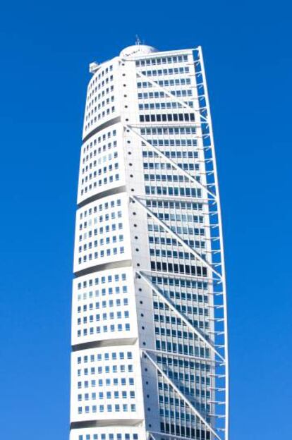 El Turning Torso, rascacielos proyectado por el arquitecto Santiago Calatrava en la ciudad.