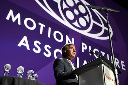 Discurso de Charles Rivkin durante CinemaCon 2021 en Las Vegas.