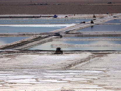 Instalaciones de minería de litio de Albemarle en Atacama (Chile).