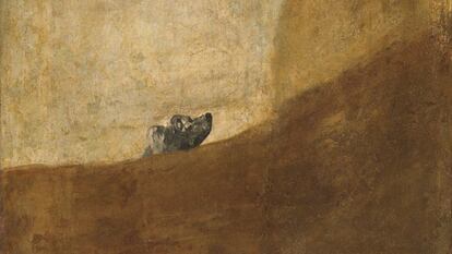 'Perro semihundido' (1823), de Goya.