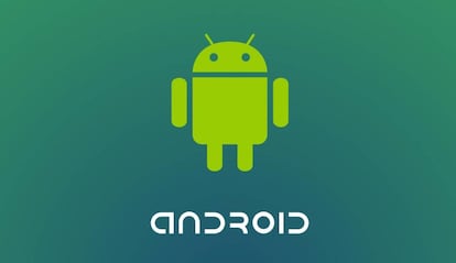 Logo de Android con fondo verde