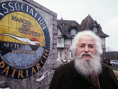El fundador de la asociación de toxicómanos El Patriarca, Lucien Engelmajer, en 1989 en París.