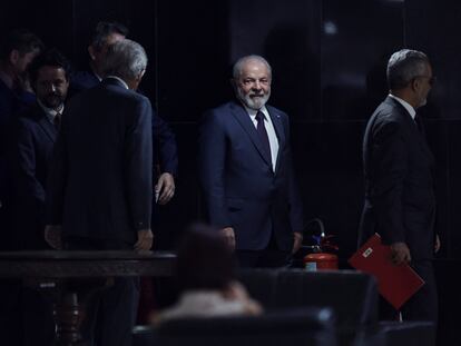 Luiz Inácio Lula da Silva durante un evento en el Palacio Planalto en Brasilia, el 4 de abril.