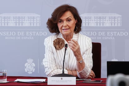 Carmen Calvo ofrece que el Consejo de Estado estudie una reforma de la ley para adaptarla a la inmigración de menores