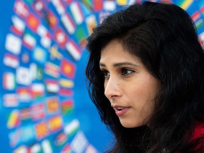 A economista-chefe do FMI, Gita Gopinath, na última quarta-feira.