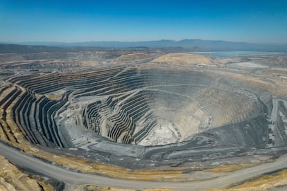 Una mina de la empresa anglo canadiense Newmont-Goldcorp en el municipio de Mazapil (Estado de Zacatecas), el 17 de abril de 2023.