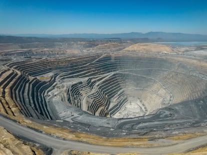 Una mina de la empresa anglo canadiense Newmont-Goldcorp en el municipio de Mazapil (Estado de Zacatecas), el 17 de abril de 2023.