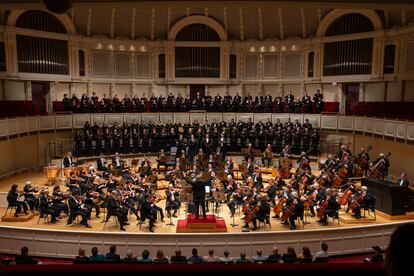 La sinfónica de Chicago toca la 'Missa solemnis' de Beethoven el 23 de junio de 2023. 