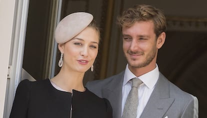 Beatrice Borromeo y Pierre Casiraghi en la celebración del Día Nacional de Mónaco de 2015.