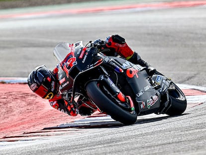 Maverick Viñales, este domingo durante el Gran Premio de Las Américas en Austin (EE UU).